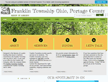 Tablet Screenshot of franklintownshipohio.org